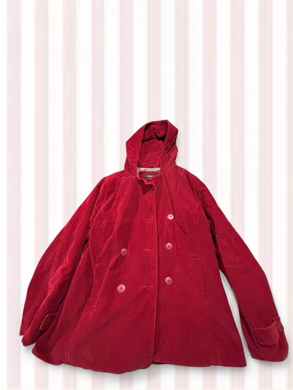 Sonoma Red Hooded Trench Coat